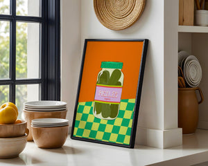 Organic Pickles Jar Plakat - 21 x 29.7 cm - Nellastore