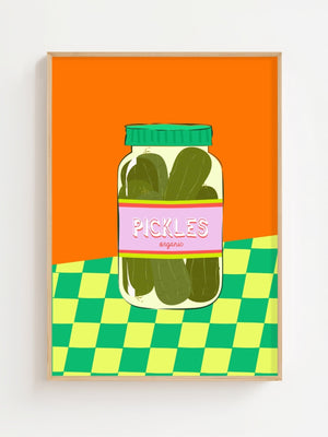 Organic Pickles Jar Plakat - 21 x 29.7 cm - Nellastore