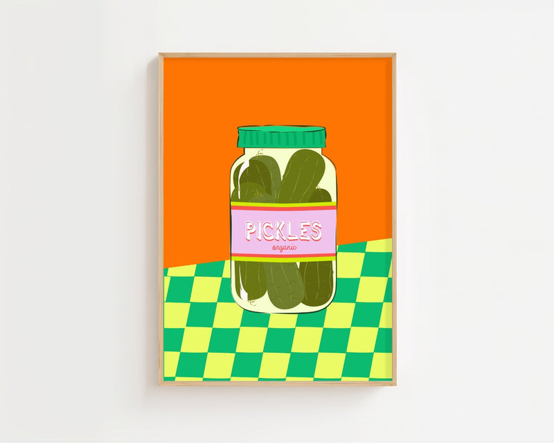 Organic Pickles Jar Plakat - 21 x 29.7 cm - Nellastore