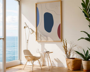 Organic Shapes Drift Plakat - 21 x 29.7 cm - Nellastore