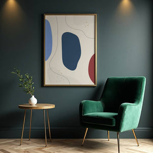 Organic Shapes Drift Plakat - 21 x 29.7 cm - Nellastore