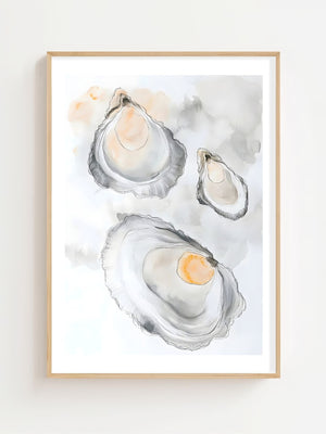 Oyster Sketch Plakat - 21 x 29.7 cm (A4) - Nellastore