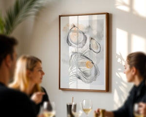 Oyster Sketch Plakat - 21 x 29.7 cm (A4) - Nellastore