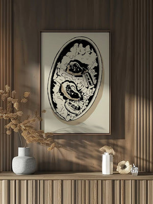 Oyster Table Plakat - 21 x 29.7 cm - Nellastore