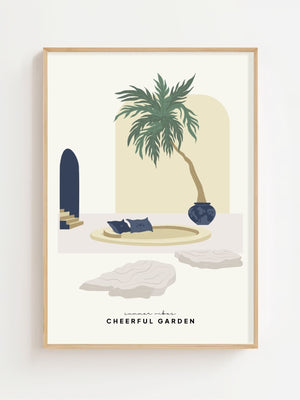 Palm Garden Plakat - 21 x 29.7 cm - Nellastore