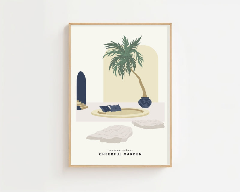 Palm Garden Plakat - 21 x 29.7 cm - Nellastore