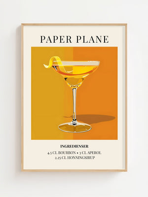Paper Plane Plakat - 21 x 29.7 cm (A4) - Nellastore