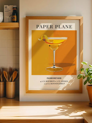 Paper Plane Plakat - 21 x 29.7 cm (A4) - Nellastore