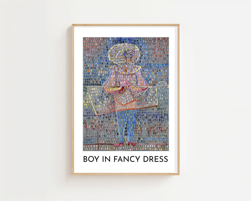 Paul Klee - Boy in Fancy Dress Plakat - 21 x 29.7 cm - Nellastore