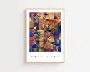 Paul Klee - City With The Three Domes Plakat - 21 x 29.7 cm (A4) - Nellastore