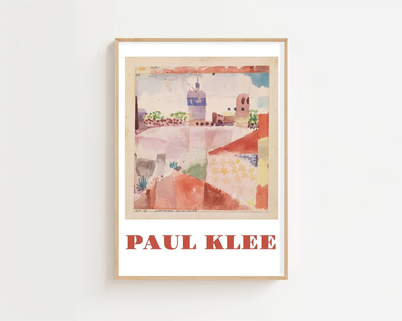 Paul Klee - Hammamet with Its Mosque Plakat - 21 x 29.7 cm - Nellastore