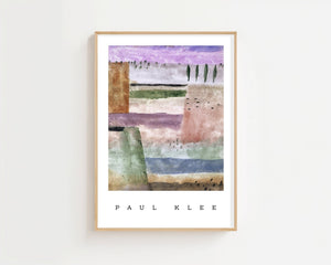 Paul Klee - Landscape With Poplars Plakat - 21 x 29.7 cm (A4) - Nellastore