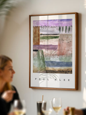 Paul Klee - Landscape With Poplars Plakat - 21 x 29.7 cm (A4) - Nellastore
