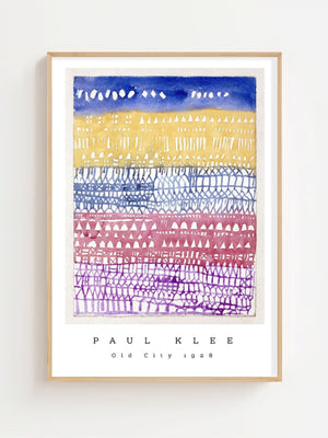 Paul Klee - Old City Plakat - 21 x 29.7 cm - Nellastore