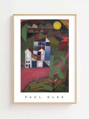 Paul Klee - Villa Plakat - 21 x 29.7 cm - Nellastore