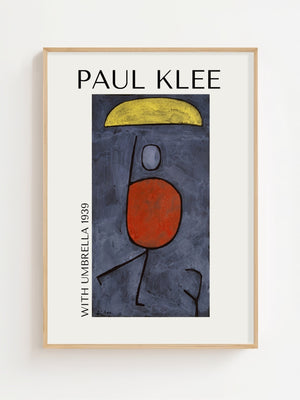 Paul Klee - With Umbrella Plakat - 21 x 29.7 cm - Nellastore