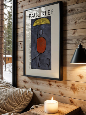 Paul Klee - With Umbrella Plakat - 21 x 29.7 cm - Nellastore