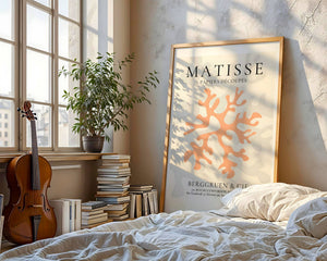 Peach Coral Cutout Plakat - 21 x 29.7 cm (A4) - Nellastore