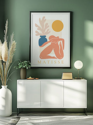 Peach Figure with Vase Matisse Plakat - 21 x 29.7 cm - Nellastore