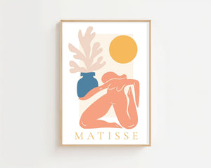 Peach Figure with Vase Matisse Plakat - 21 x 29.7 cm - Nellastore