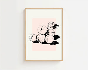 Peach Harvest Plakat - 21 x 29.7 cm - Nellastore