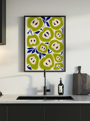 Pear Blossom Kitchen Plakat - 21 x 29.7 cm - Nellastore