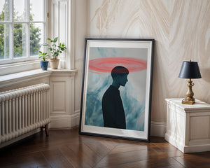 Pink Halo Plakat - 21 x 29.7 cm (A4) - Nellastore