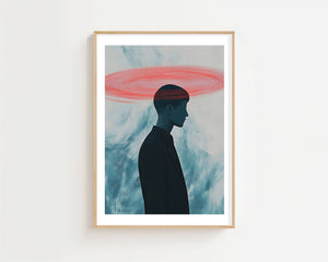 Pink Halo Plakat - 21 x 29.7 cm (A4) - Nellastore