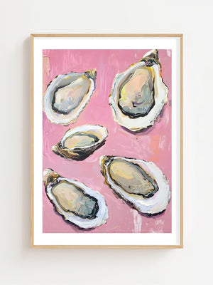 Pink Oyster Study Plakat - 21 x 29.7 cm (A4) - Nellastore
