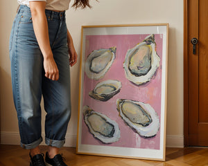 Pink Oyster Study Plakat - 21 x 29.7 cm (A4) - Nellastore