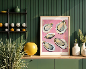 Pink Oyster Study Plakat - 21 x 29.7 cm (A4) - Nellastore
