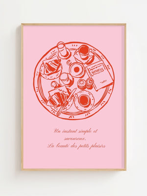 Pink Pastry Plakat - 21 x 29.7 cm - Nellastore