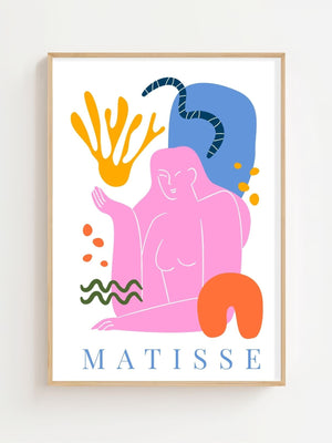 Pink Reverie Matisse Plakat - 21 x 29.7 cm - Nellastore