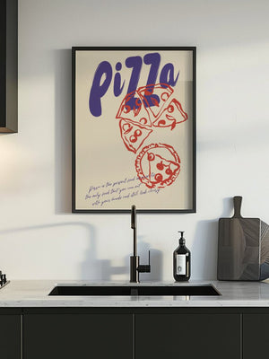 Pizza Night Plakat - 21 x 29.7 cm - Nellastore
