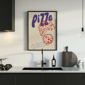 Pizza Night Plakat - 21 x 29.7 cm - Nellastore