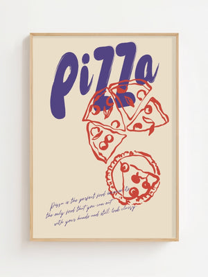 Pizza Night Plakat - 21 x 29.7 cm - Nellastore