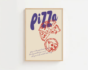 Pizza Night Plakat - 21 x 29.7 cm - Nellastore