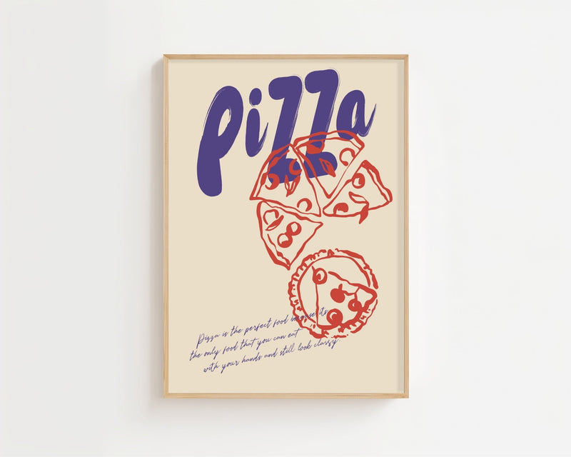 Pizza Night Plakat - 21 x 29.7 cm - Nellastore
