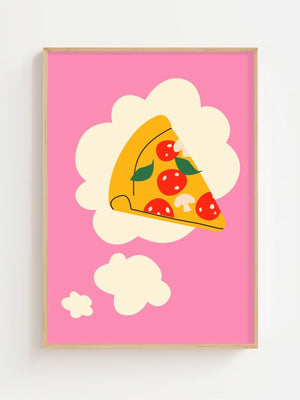 Pizza Sky Slice Plakat - 21 x 29.7 cm - Nellastore