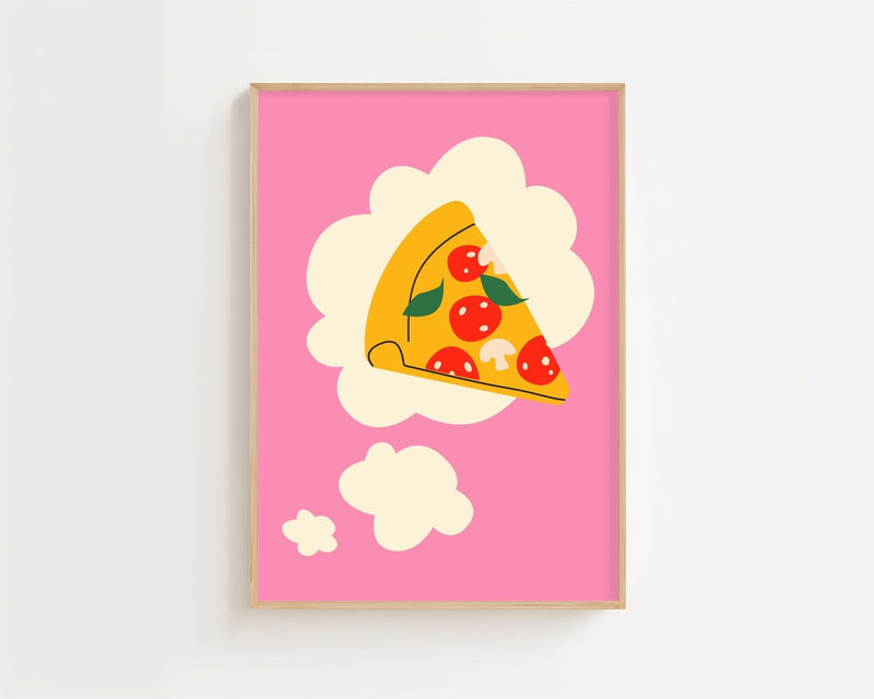 Pizza Sky Slice Plakat - 21 x 29.7 cm - Nellastore