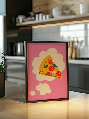 Pizza Sky Slice Plakat - 21 x 29.7 cm - Nellastore