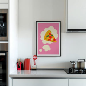 Pizza Sky Slice Plakat - 21 x 29.7 cm - Nellastore