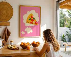 Pizza Sky Slice Plakat - 21 x 29.7 cm - Nellastore