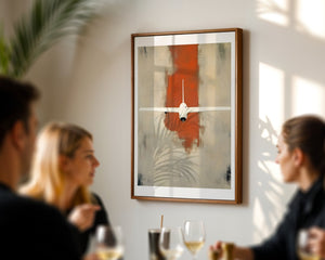 Plane Over Rust Plakat - 21 x 29.7 cm (A4) - Nellastore