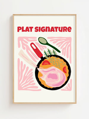 Plat Signature Pan Plakat - 21 x 29.7 cm - Nellastore