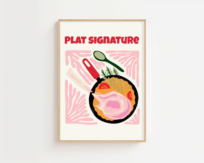 Plat Signature Pan Plakat - 21 x 29.7 cm - Nellastore