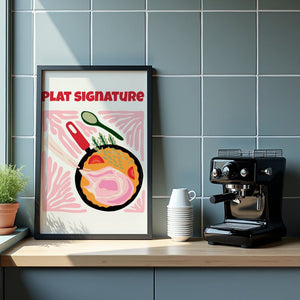 Plat Signature Pan Plakat - 21 x 29.7 cm - Nellastore