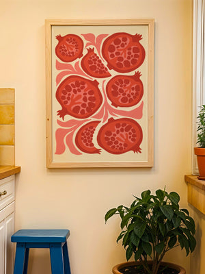 Pomegranate Garden Plakat - 21 x 29.7 cm - Nellastore