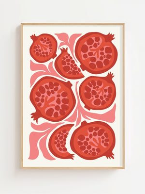 Pomegranate Garden Plakat - 21 x 29.7 cm - Nellastore
