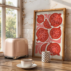 Pomegranate Garden Plakat - 21 x 29.7 cm - Nellastore